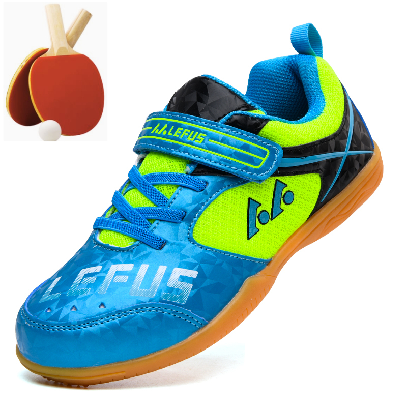 2022 New Professional Table Tennis Shoes Boys Sports Shoes Light and Breathable Training Shoes Size 31-37 Big Kids Sneakers Men